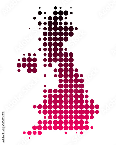 Karte von Grossbritannien