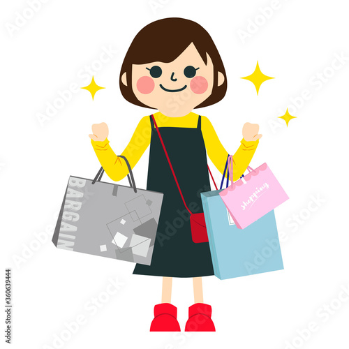 買物をする女性
