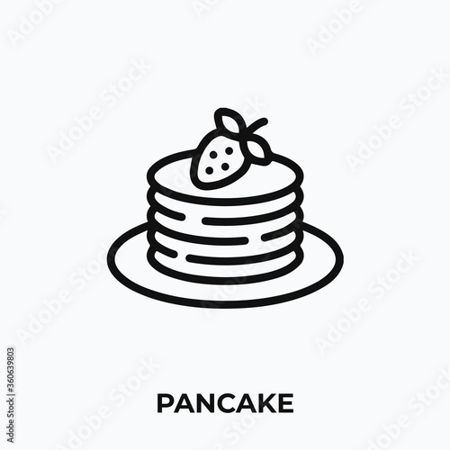 pancake icon vector. pancake sign symbol for your design.
