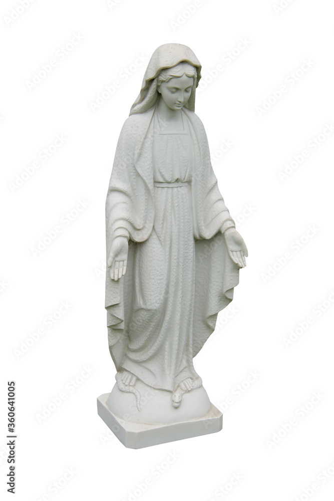 A Biblical Woman Graveside Memorial Marble Figure.