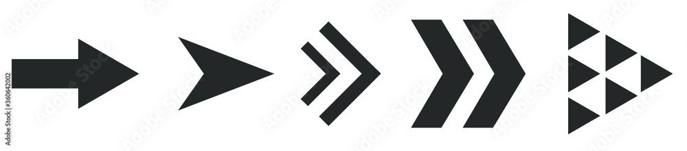 Vector arrow icon set for mobile applications and website Vector arrow icon set for mobile applications and website