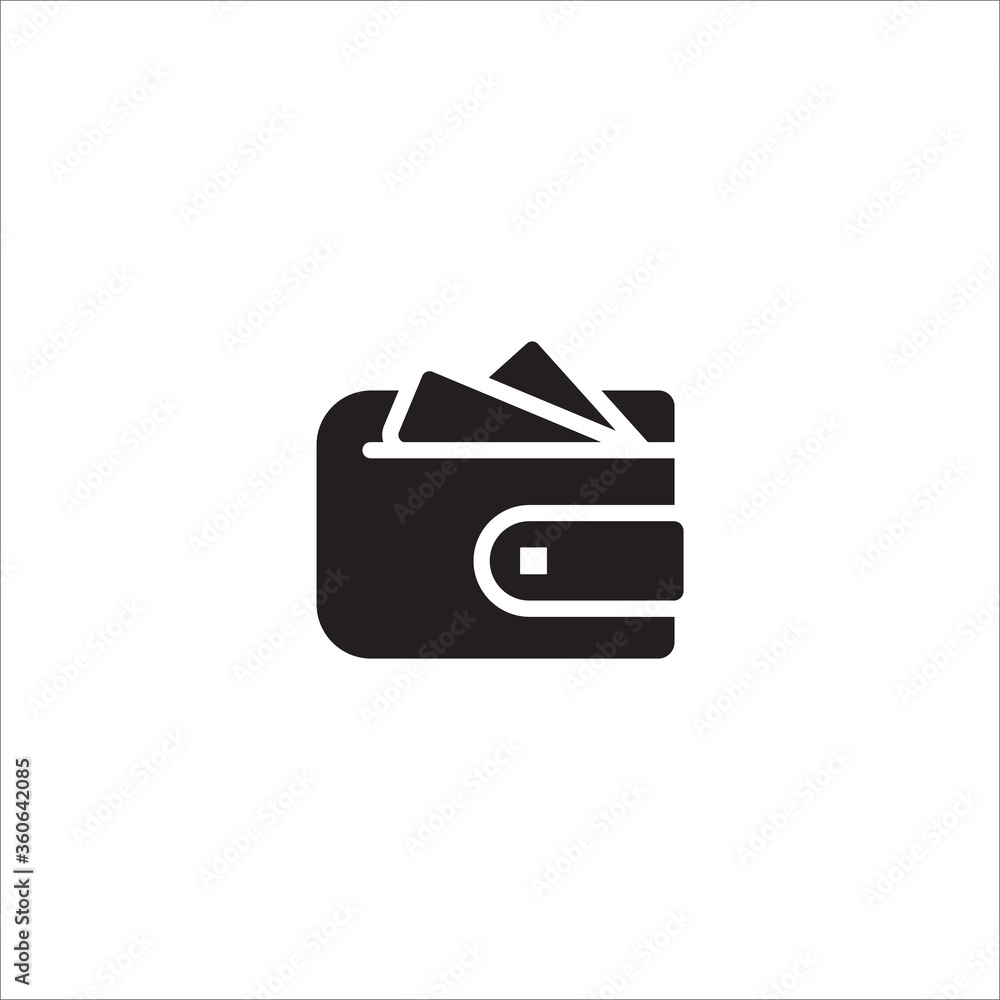 wallet purse billfold icon design vector template wallet purse billfold icon design vector template