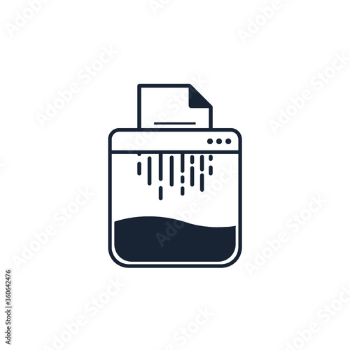 shredder icon vector