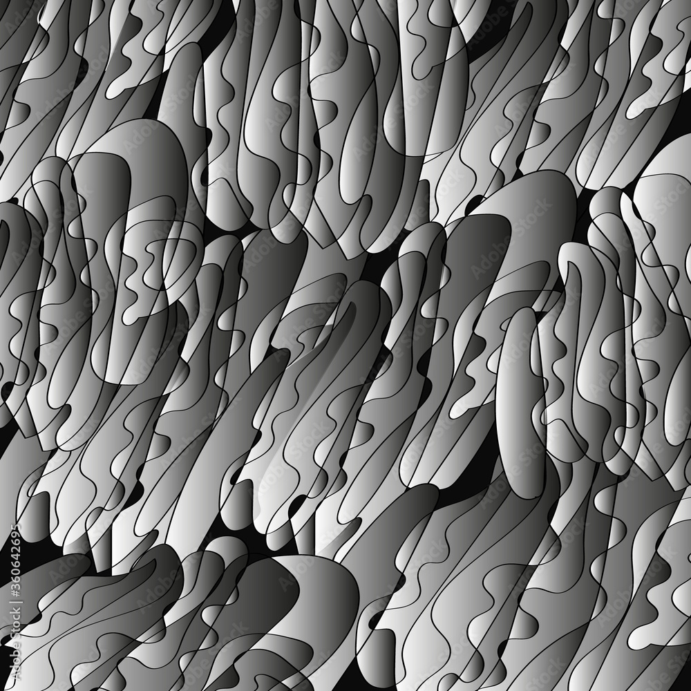 Obraz premium Abstract background. Vector illustration. Modern pattern. Black and white abstract texture.