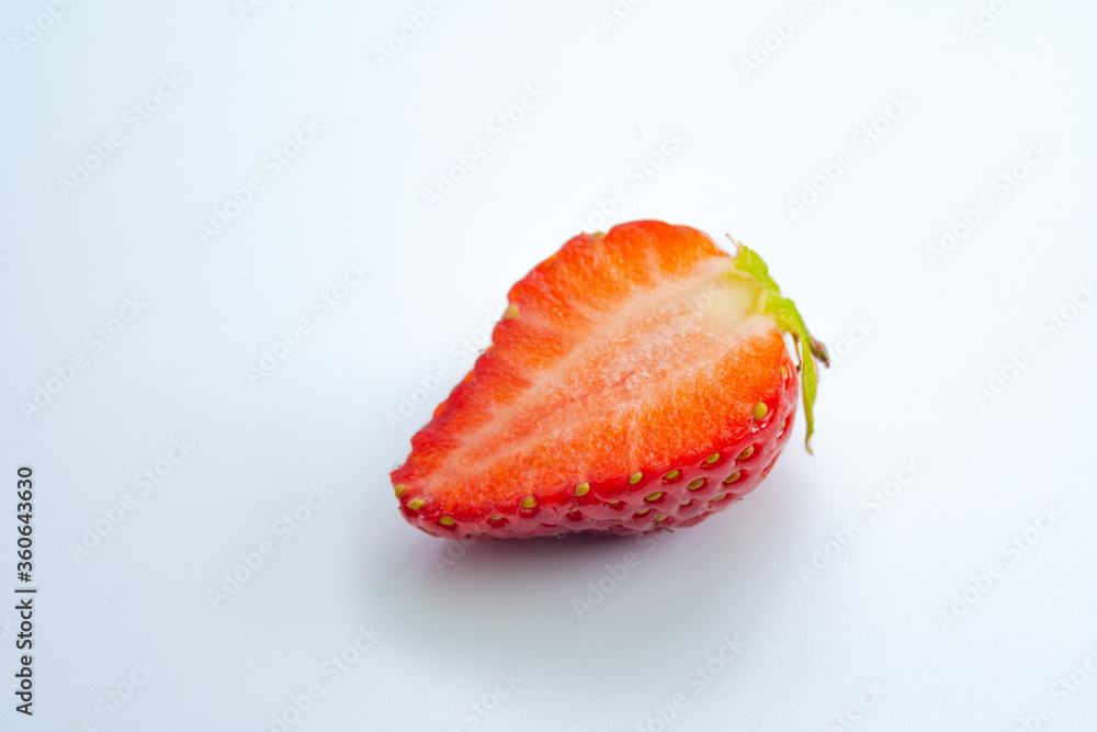 Ripe strawberries on a white background Ripe strawberries on a white background