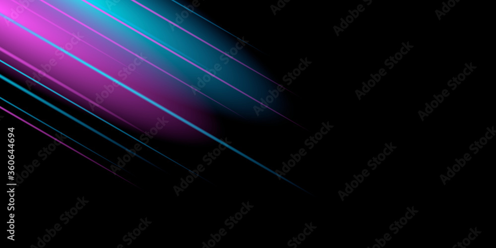 3D light neon esport game background. Dark black neutral abstract background for presentation design