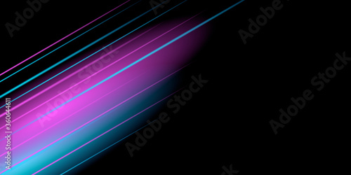 Light e-sport race game presentation background with 3D glow light effect