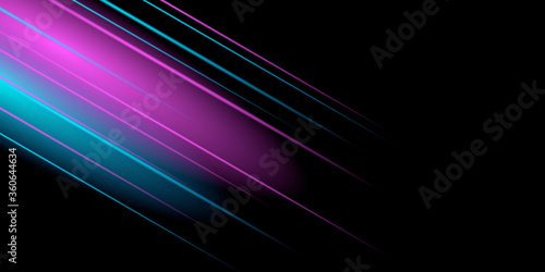 Light e-sport race game presentation background with 3D glow light effect