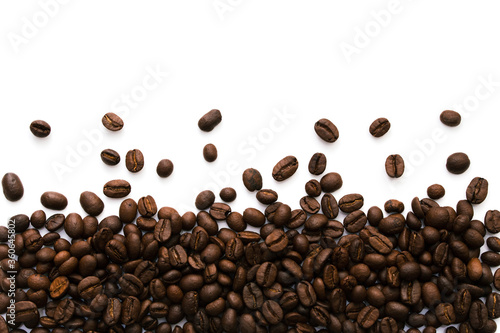 A strip at the bottom of many coffee beans