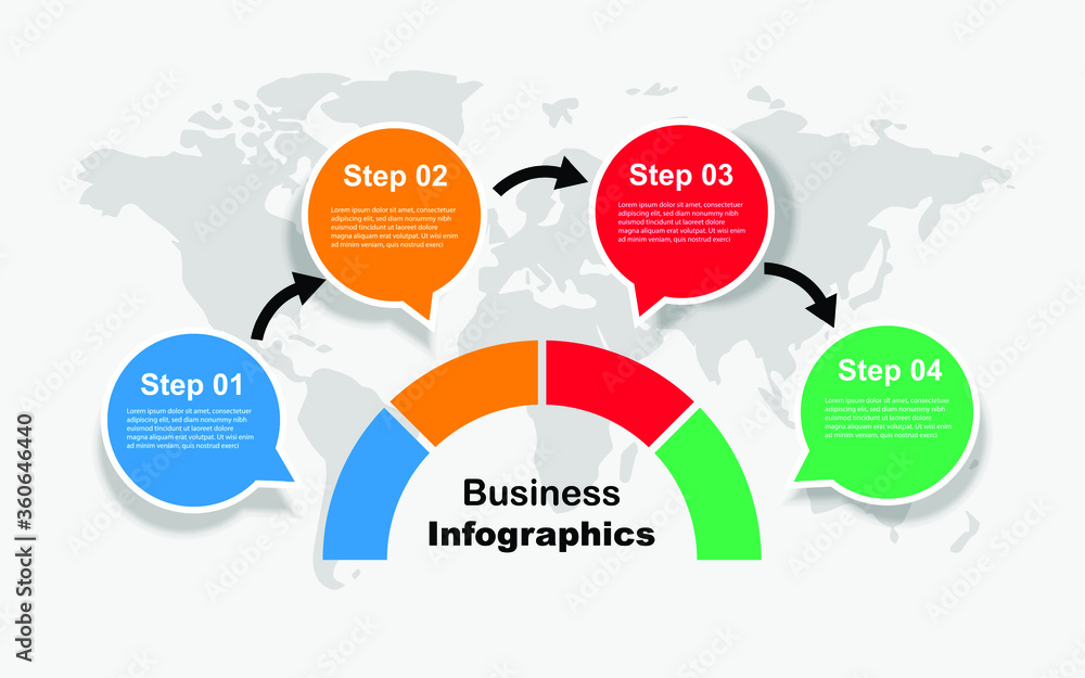 Abstract business infographics number option template design. Can be used for workflow layout, diagram, web design. Vector illustration Abstract business infographics number option template design. Can be used for workflow layout, diagram, web design. Vector illustration