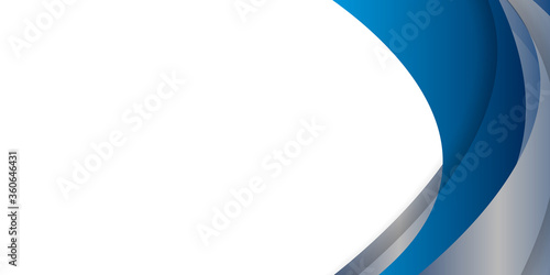 Abstract wavy background dark blue grey silver with modern corporate concept.