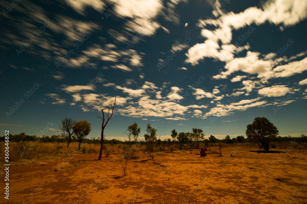 australia outback night