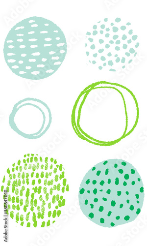 Scandinavian design illustration material