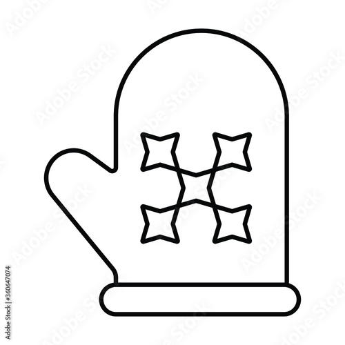Cooking gloves icon vector illustration