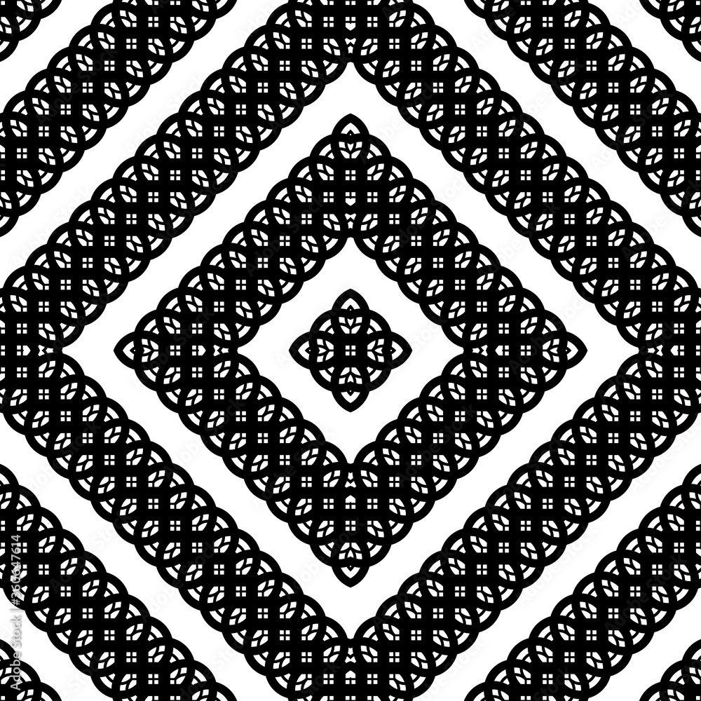 Design seamless monochrome zigzag decorative pattern Design seamless monochrome zigzag decorative pattern