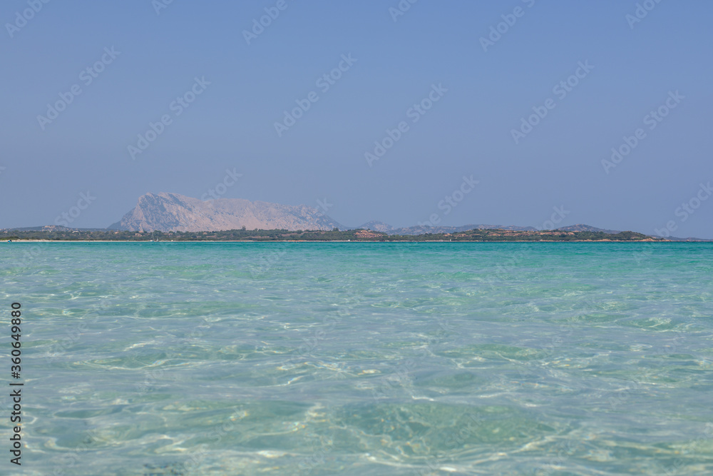 Beautiful clear water with nice views close to San Teodoro in Italy