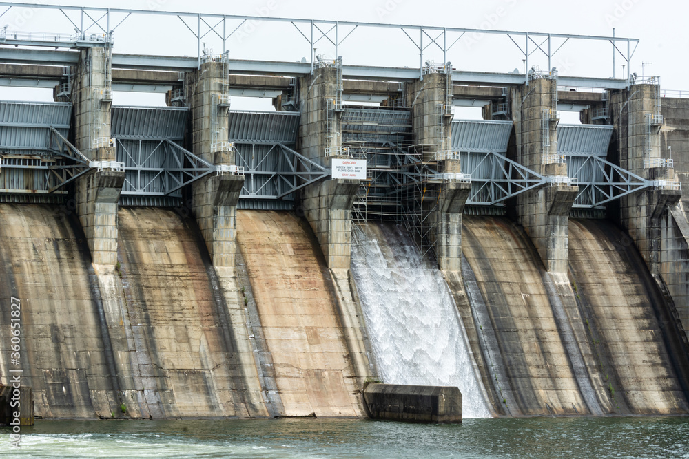 R.L. Harris dam near Lineville, Alabama, USA