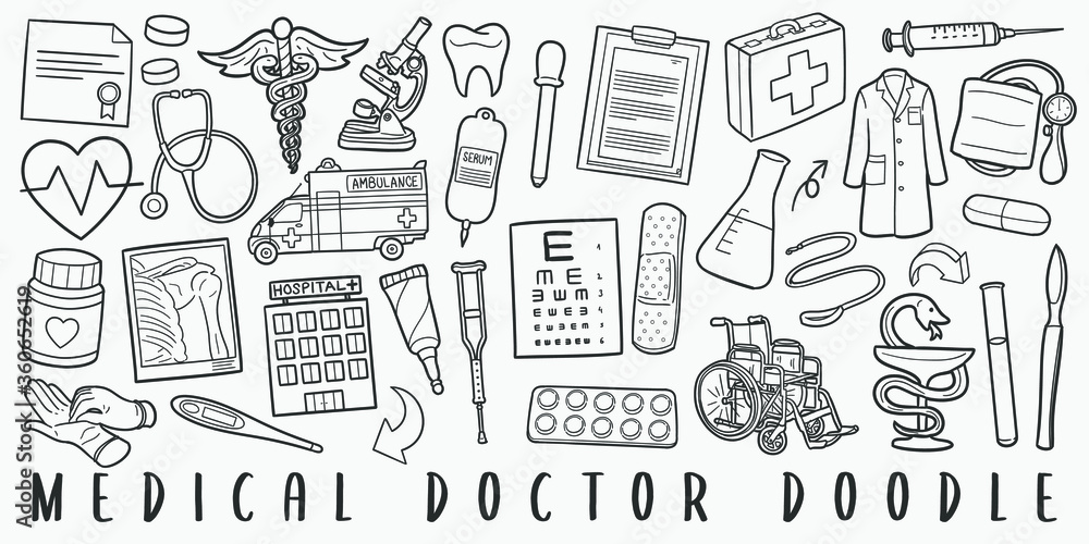 Doctor Kit Doodle Royalty-Free Images, Stock Photos & Pictures