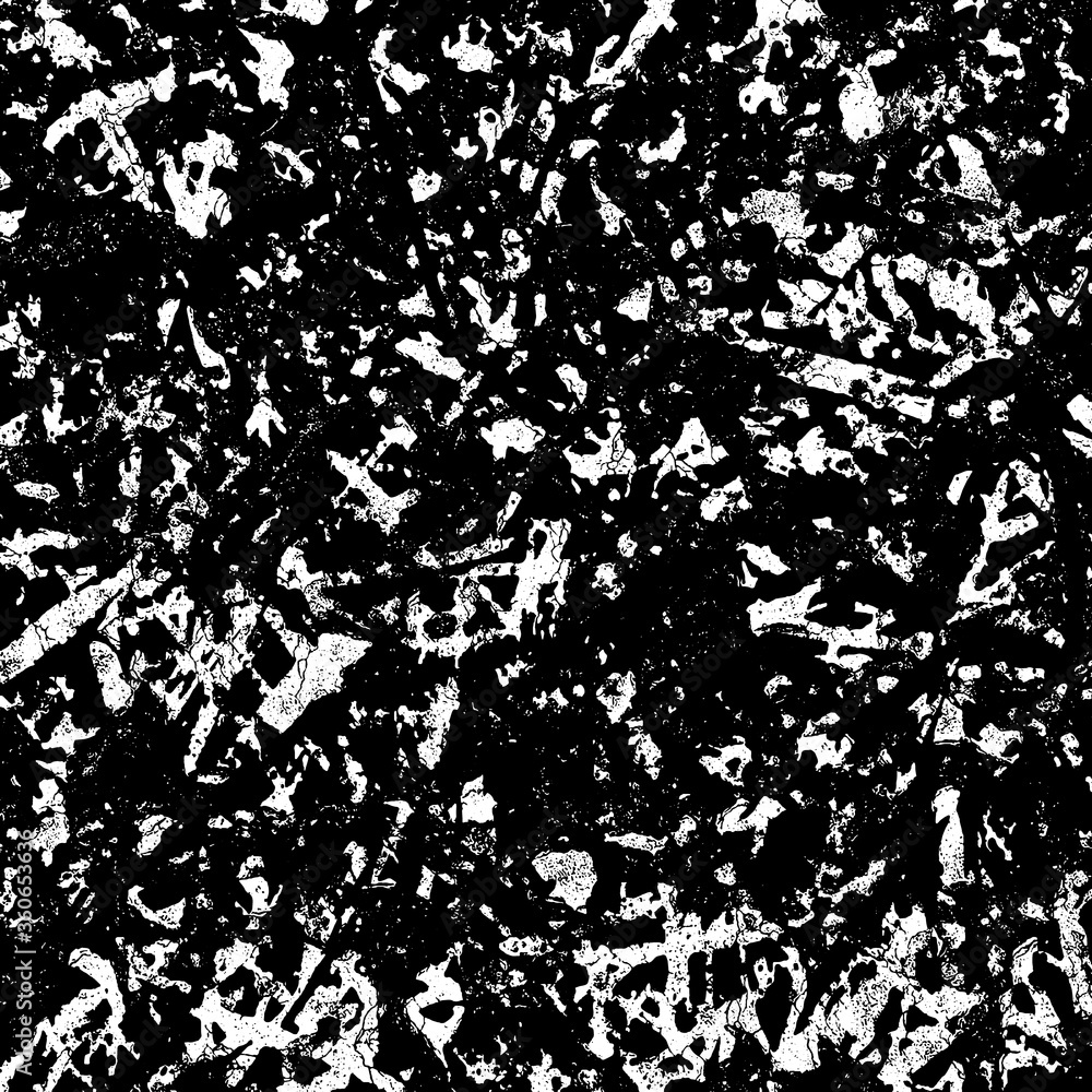 Grunge background black and white. Texture of chips, cracks, scratches, scuffs, dust, dirt. Dark monochrome surface. Old vintage vector pattern. Grunge background black and white. Texture of chips, cracks, scratches, scuffs, dust, dirt. Dark monochrome surface. Old vintage vector pattern.