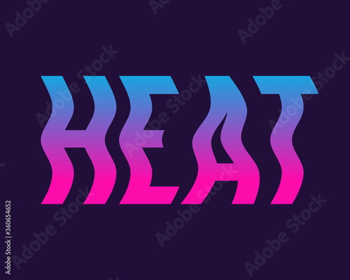 Heat wave logo gradient letter