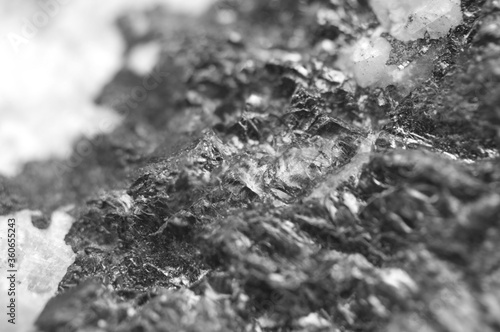Black and white photography. Crystal background. Close-up. © assistant