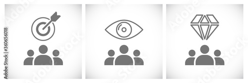 mission vision values icon