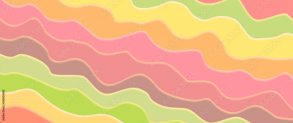 Abstract colorful banner background with modern lines