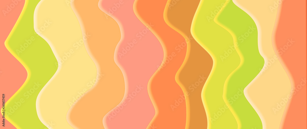 Abstract colorful banner background with lines