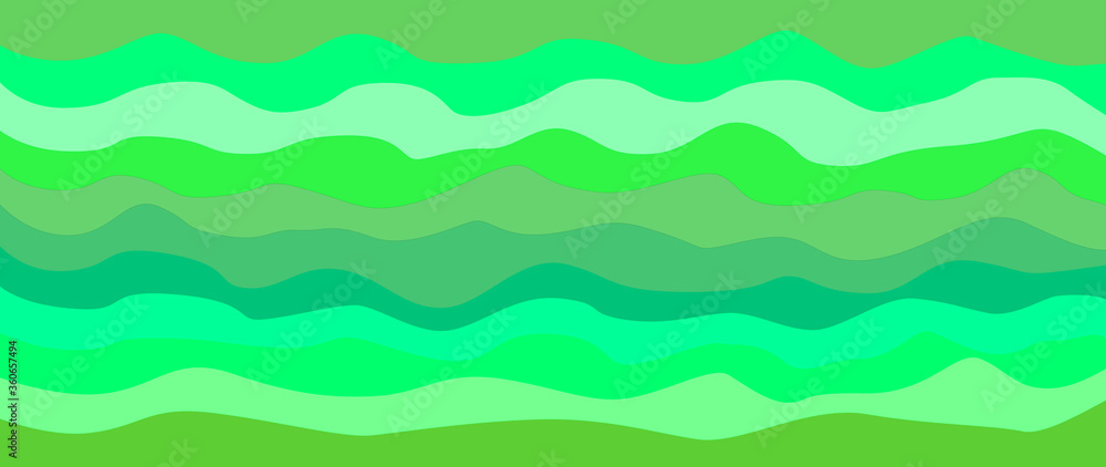 Seamless green pattern with waves Seamless green pattern with waves
