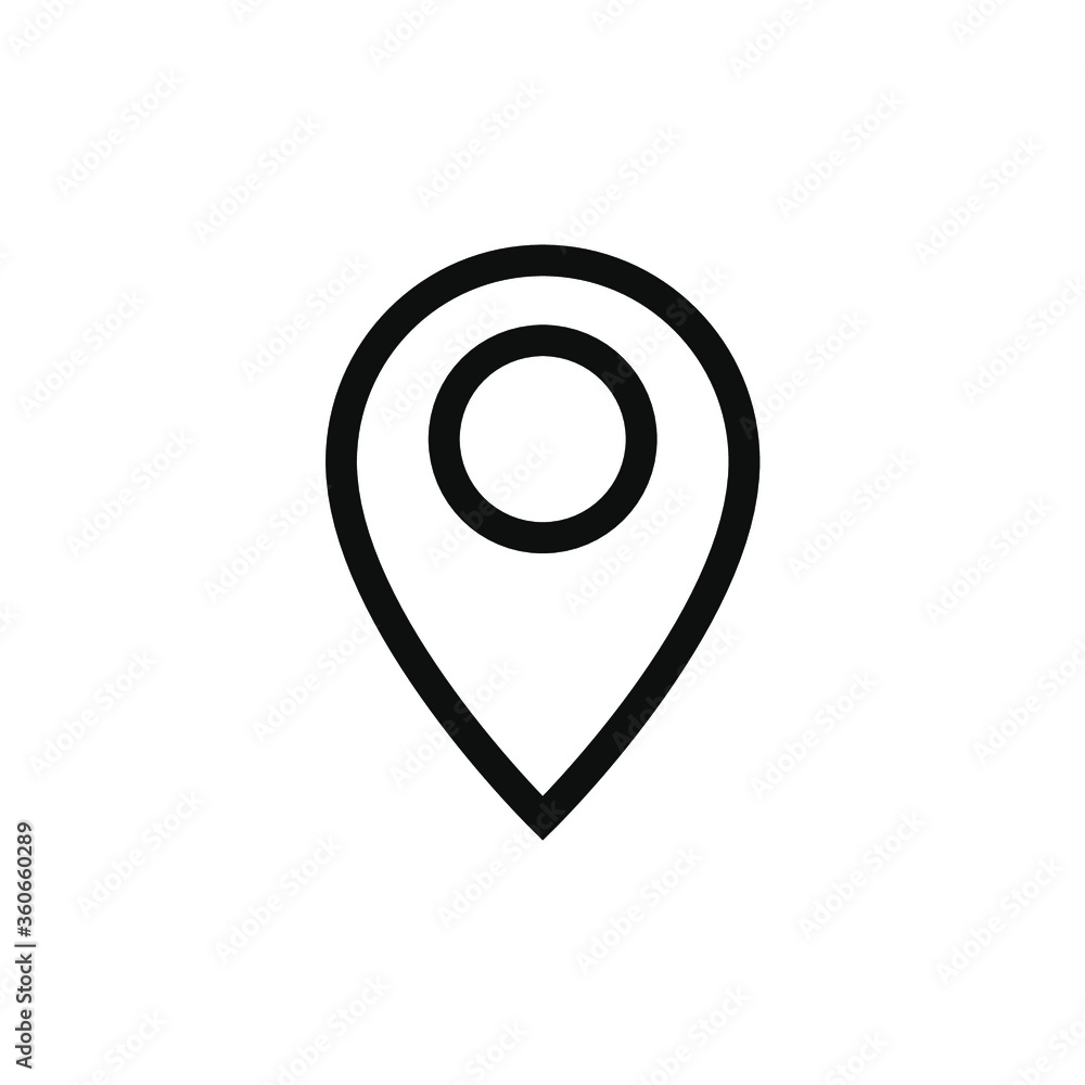 Location pin icon templete ilustrator Location pin icon templete ilustrator