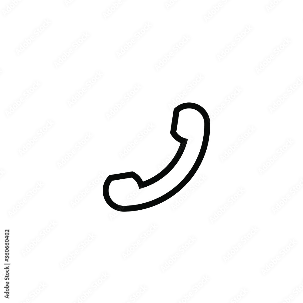 Vector Telephone Solid Glyph Flat icon Vector Telephone Solid Glyph Flat icon