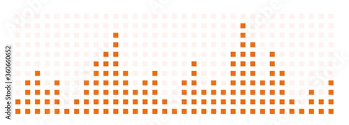 Bar chart steps diagram. Data graph chart steps, vector illustration