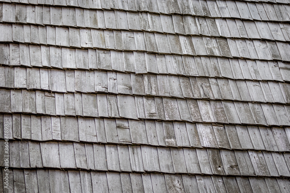 Old wooden roof. Old wood texture Old wooden roof. Old wood texture