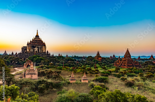 Fotografija Bagan sunset, Burma
