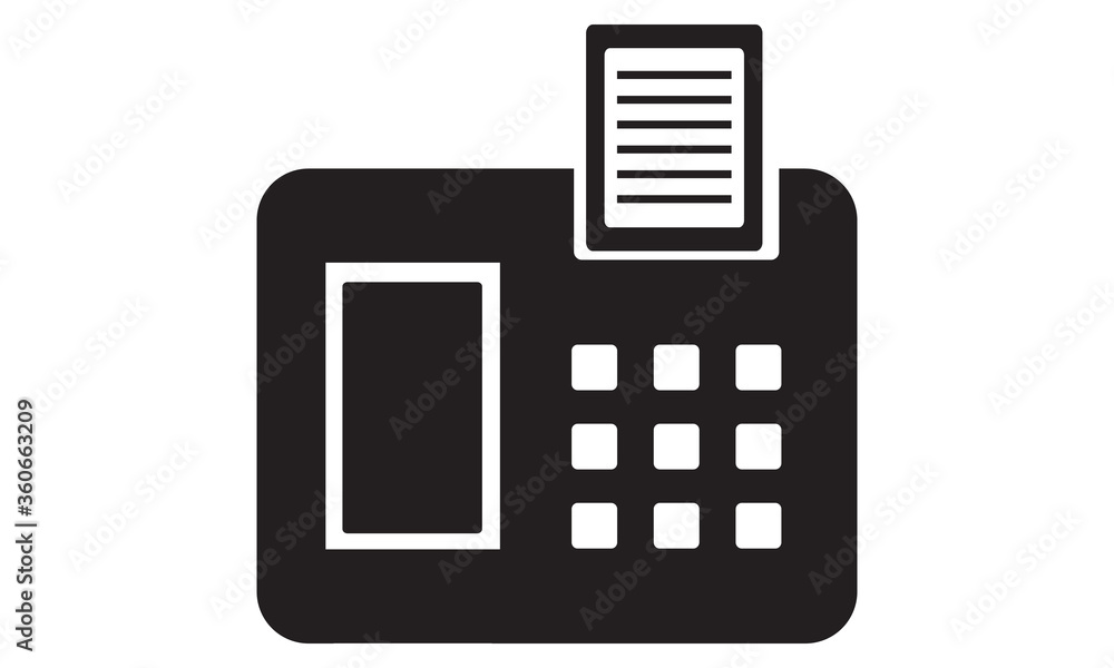 Fax icon vector graphics design Fax icon vector graphics design