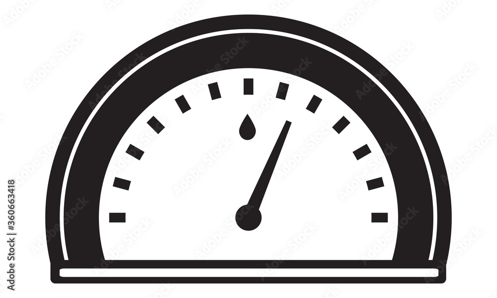 Speed meter icon. vector graphics Speed meter icon. vector graphics