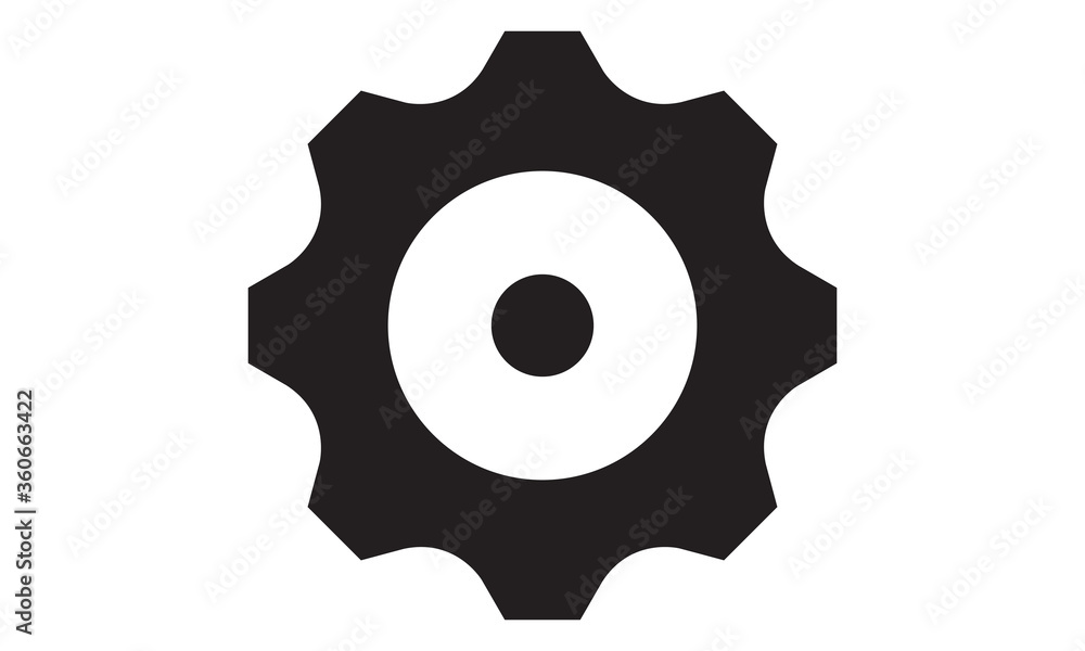 Configuration, gear icon. vector graphics Configuration, gear icon. vector graphics