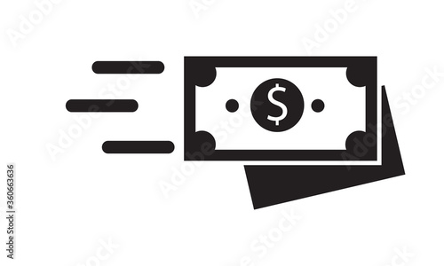 Fast Cash Icon vector graphics