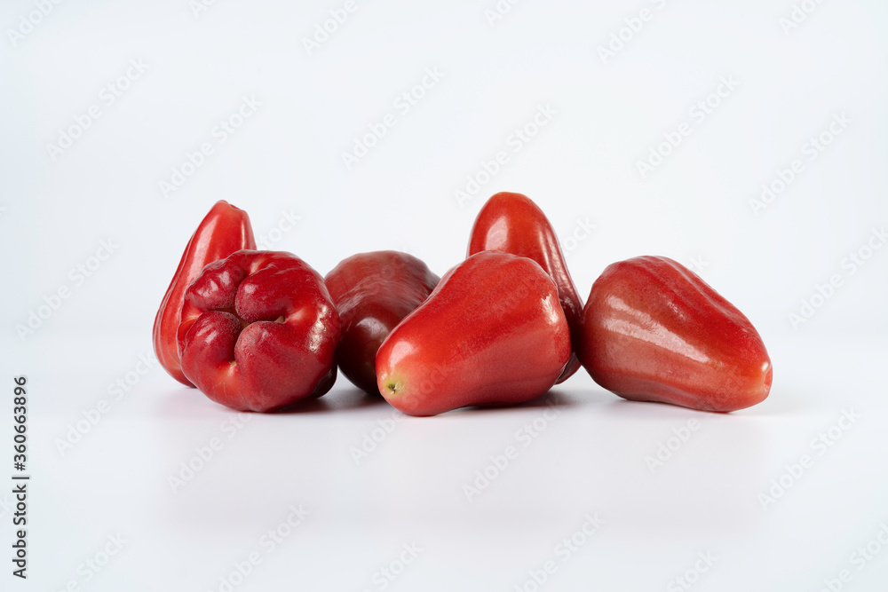 Group of Rose apple isolated on white background Group of Rose apple isolated on white background