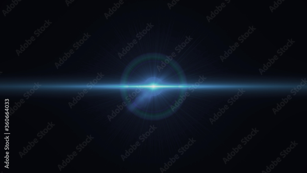 Anamorphic lens flare from a photo camera lens. Anamorphic background. Anamorphic lens flare from a photo camera lens. Anamorphic background.