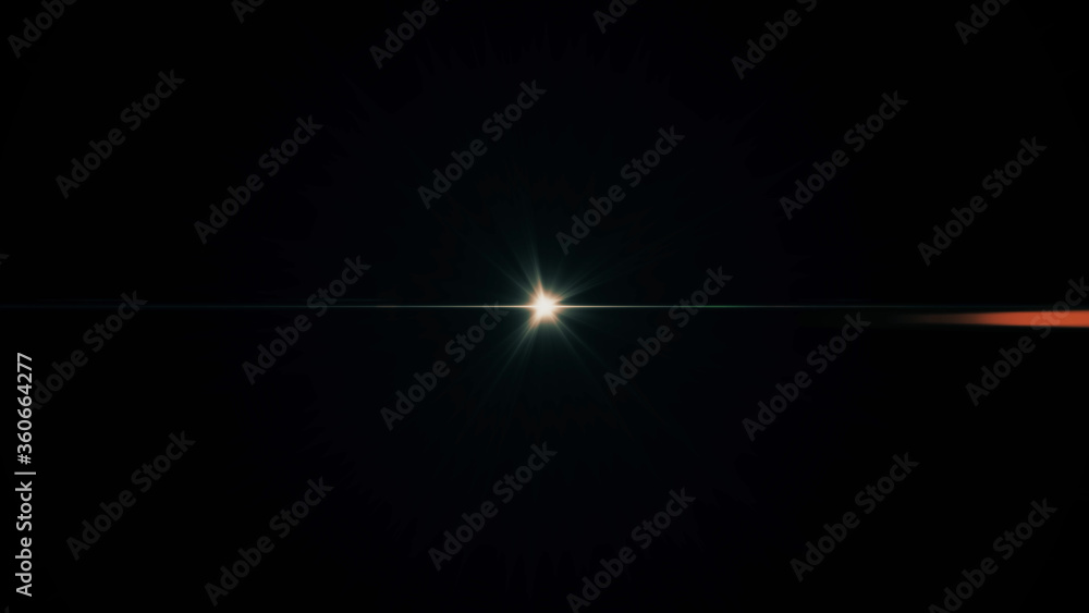 Anamorphic lens flare from a photo camera lens. Anamorphic background. Anamorphic lens flare from a photo camera lens. Anamorphic background.