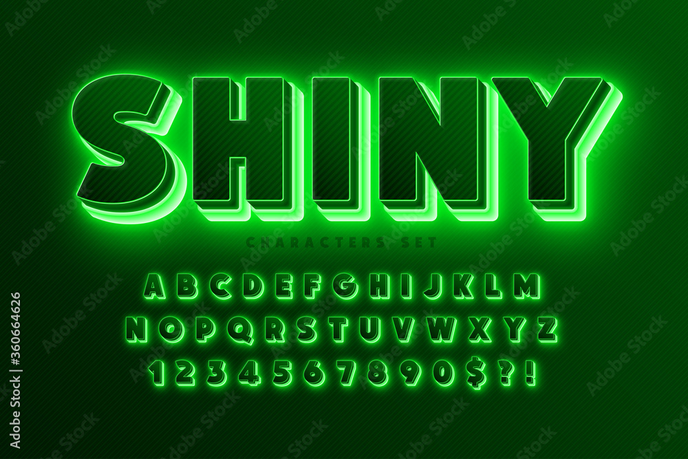 Futuristic sci-fi alphabet, extra glowing space design Futuristic sci-fi alphabet, extra glowing space design
