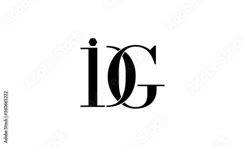 i, d, g, idg logo, initial, icon, symbol, black,  text, illustration, 