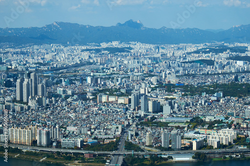 It is scenery of Seoul, capital city of Korea. 