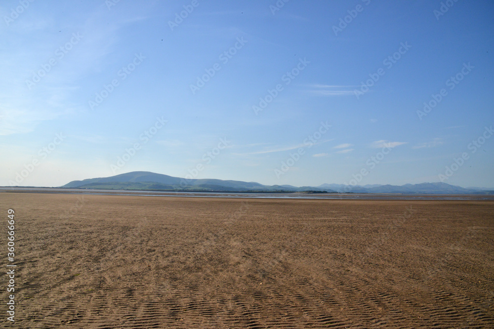 Looking at Black Combe from Sandscales Haws, near barrow in furness, cumbria, england, uk