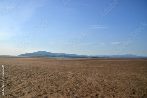 Looking at Black Combe from Sandscales Haws, near barrow in furness, cumbria, england, uk