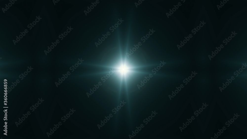 Beautiful lens flare with rays on a black background. Beautiful lens flare with rays on a black background.