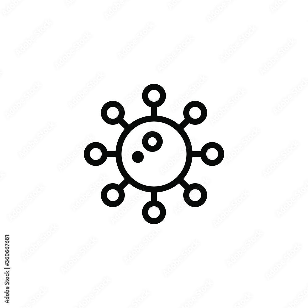 Corona Virus Icon/Covid-19 Icon Templete Illustrator