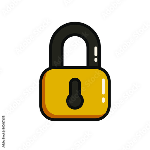 Locker icon, vector padlock symbol. Key lock illustration privacy and password icon. Safety and security protection with locked secure mechanism locking system illustration isolated on background