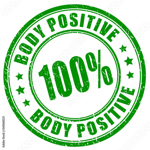 Body positive vector stamp